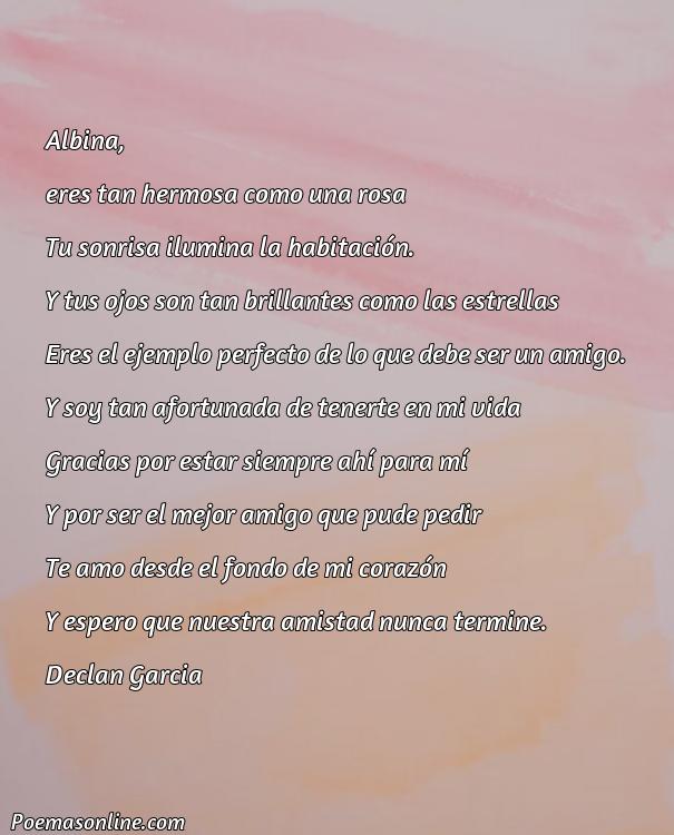 Inspirador Poema para Albina, Poemas para Albina