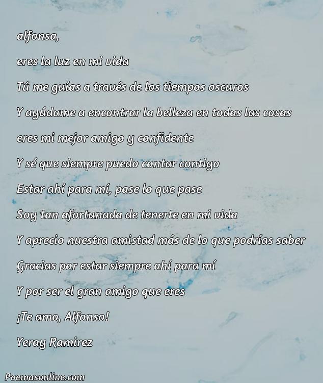 Corto Poema para Alfonsa, 5 Mejores Poemas para Alfonsa