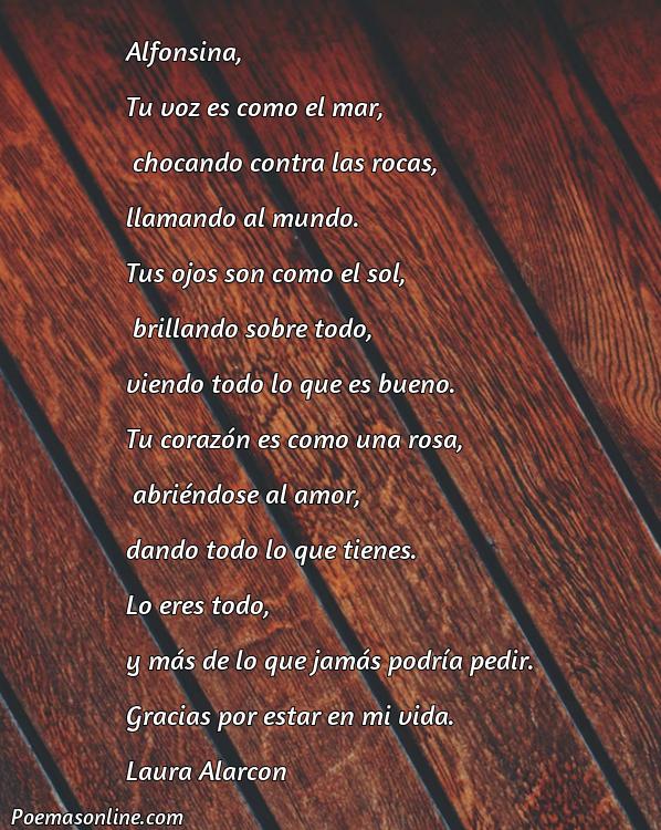 Mejor Poema para Alfonsina, Cinco Poemas para Alfonsina