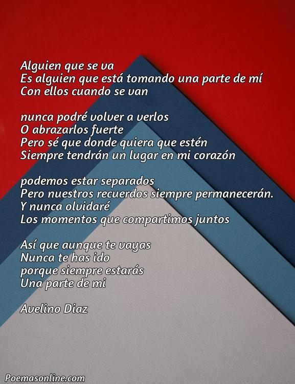 Reflexivo Poema para Alguien que Se Va, Cinco Poemas para Alguien que Se Va