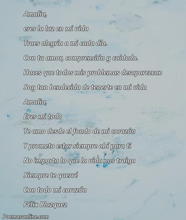 Hermoso Poema para Amalia, Cinco Mejores Poemas para Amalia