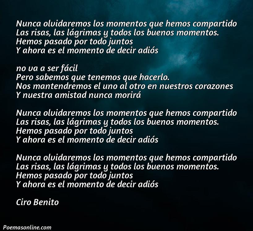 Excelente Poema para Amigos que Se Van, Poemas para Amigos que Se Van