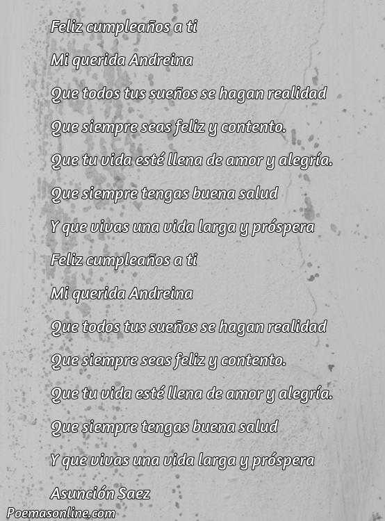 Corto Poema para Andreína, Poemas para Andreína