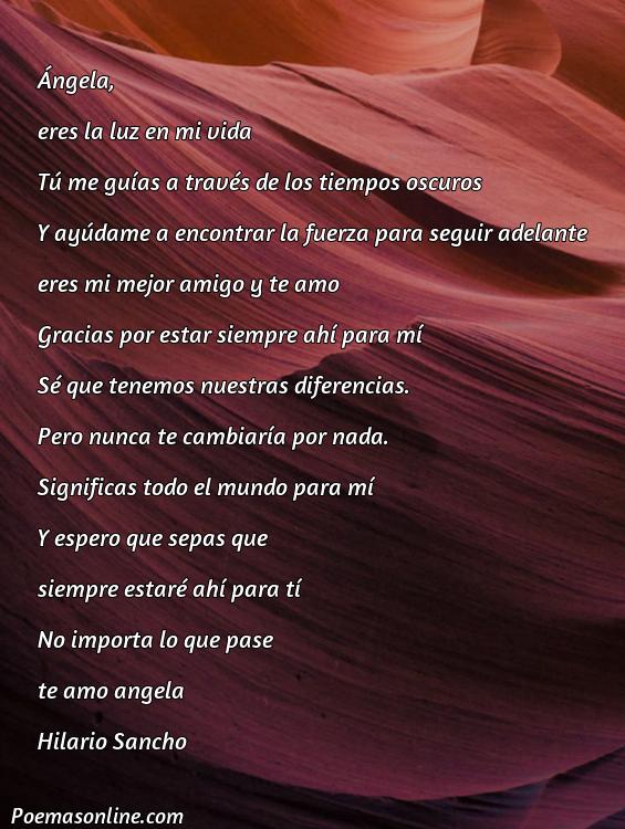 Inspirador Poema para Ángela, Cinco Poemas para Ángela