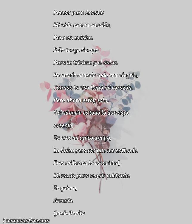 Hermoso Poema para Arsenio, 5 Mejores Poemas para Arsenio