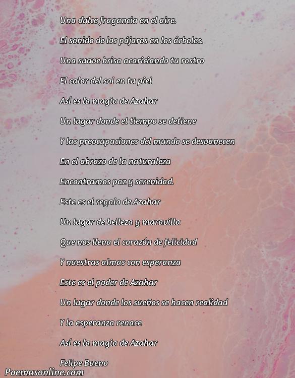 Hermoso Poema para Azahar, 5 Poemas para Azahar
