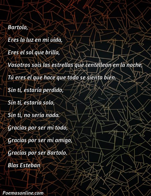 Lindo Poema para Bartolo, Poemas para Bartolo