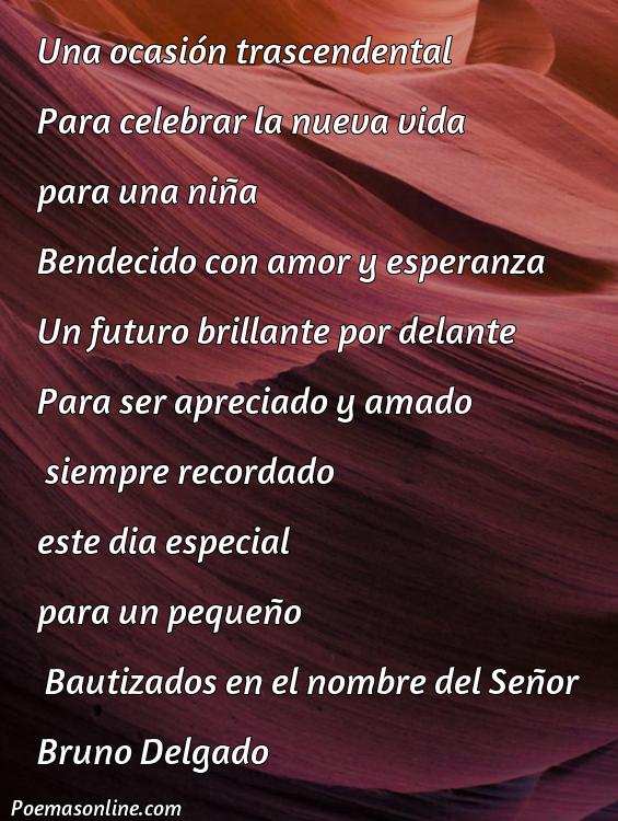 Inspirador Poema para Bautizo Cortos, Poemas para Bautizo Cortos