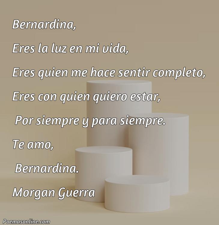 Hermoso Poema para Bernardina, Cinco Mejores Poemas para Bernardina