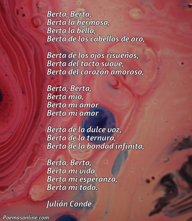 Mejor Poema para Berta, Cinco Poemas para Berta