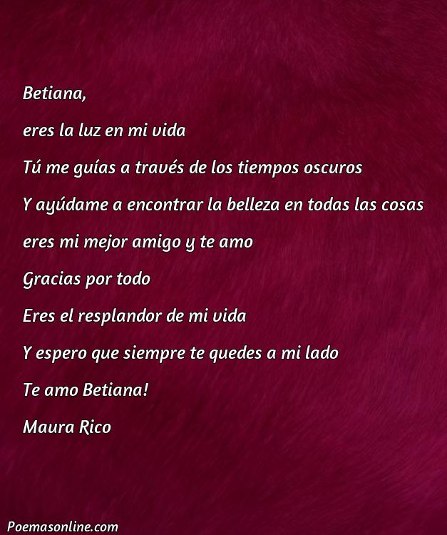 Lindo Poema para Betiana, 5 Poemas para Betiana