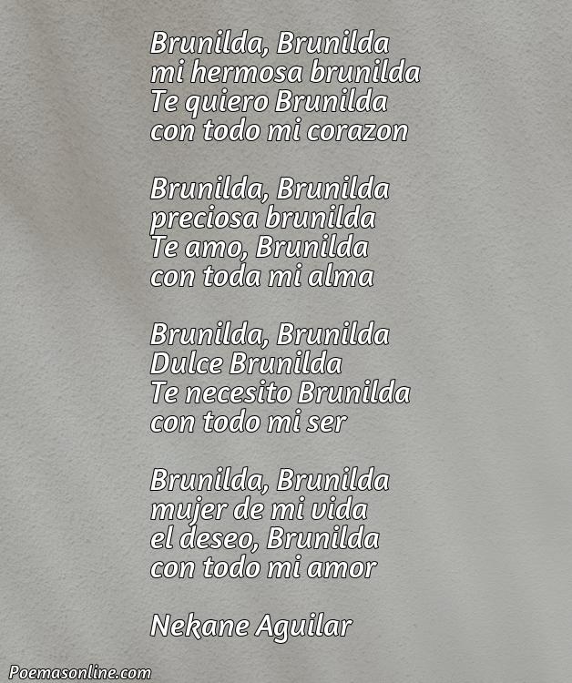 Corto Poema para Brunilda, Poemas para Brunilda