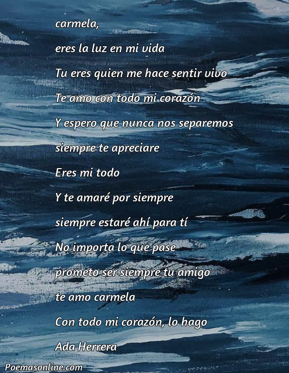 Reflexivo Poema para Carmela, 5 Mejores Poemas para Carmela