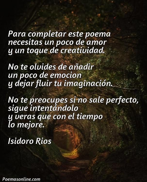 Lindo Poema para Completar, Poemas para Completar