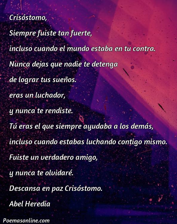 Corto Poema para Crisóstomo, Poemas para Crisóstomo