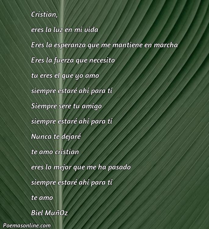 Reflexivo Poema para Cristian, Poemas para Cristian
