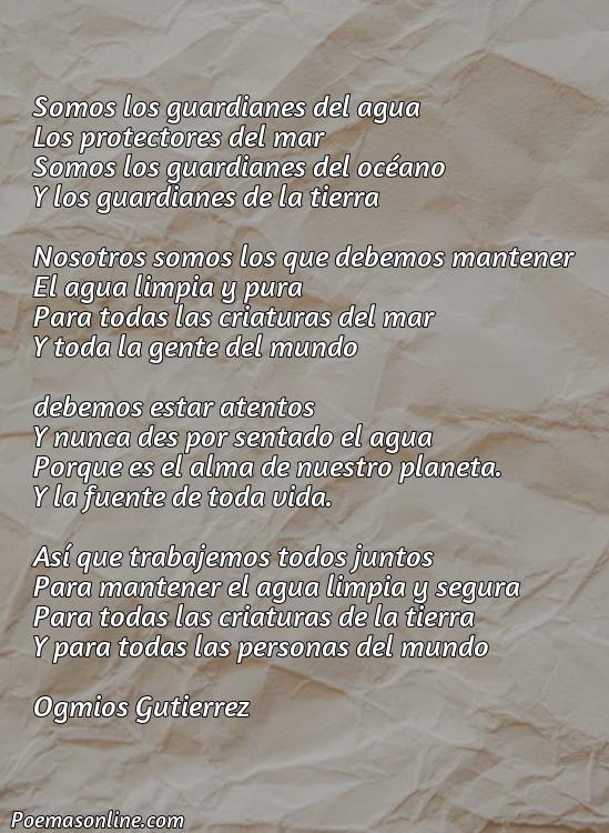 Lindo Poema para Cuidar el Agua, Cinco Mejores Poemas para Cuidar el Agua