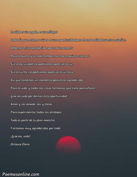 Lindo Poema para Dar Gracias a la Vida, Poemas para Dar Gracias a la Vida