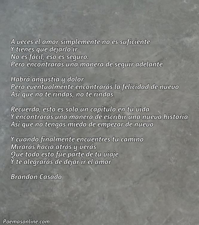 Hermoso Poema para Dejar Ir a un Amor, Cinco Mejores Poemas para Dejar Ir a un Amor