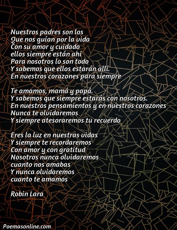 Hermoso Poema para Difuntos Padres, Poemas para Difuntos Padres