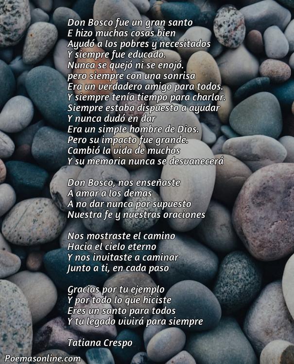 Mejor Poema para Don Bosco, Cinco Mejores Poemas para Don Bosco