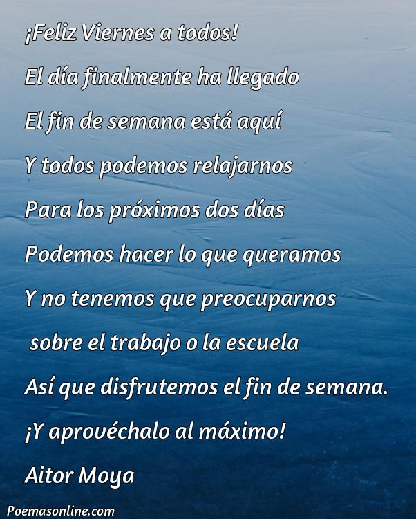 Hermoso Poema para el Día Viernes, Cinco Mejores Poemas para el Día Viernes