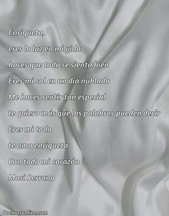 Mejor Poema para Enriqueta, 5 Mejores Poemas para Enriqueta