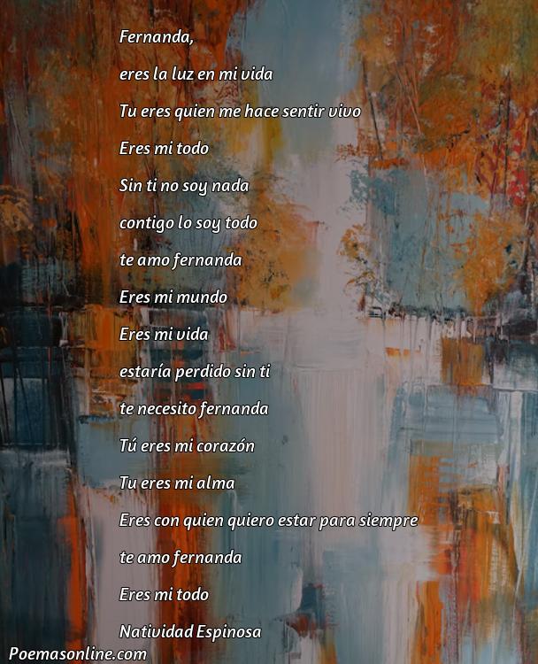 Cinco Mejores Poemas para Fernanda