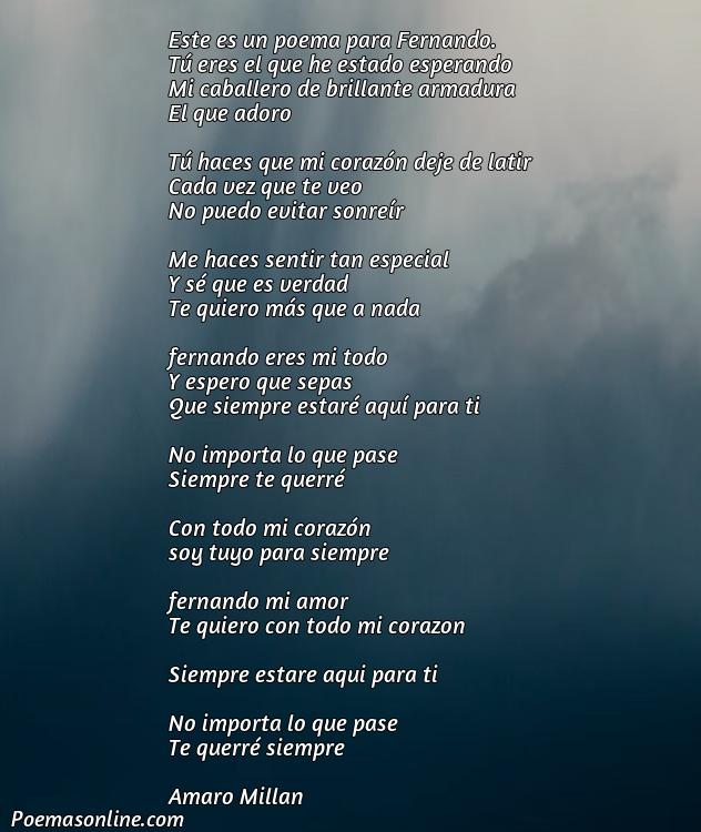 Hermoso Poema para Fernando, Cinco Poemas para Fernando