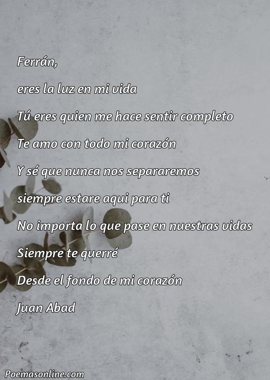 Reflexivo Poema para Ferran, 5 Poemas para Ferran