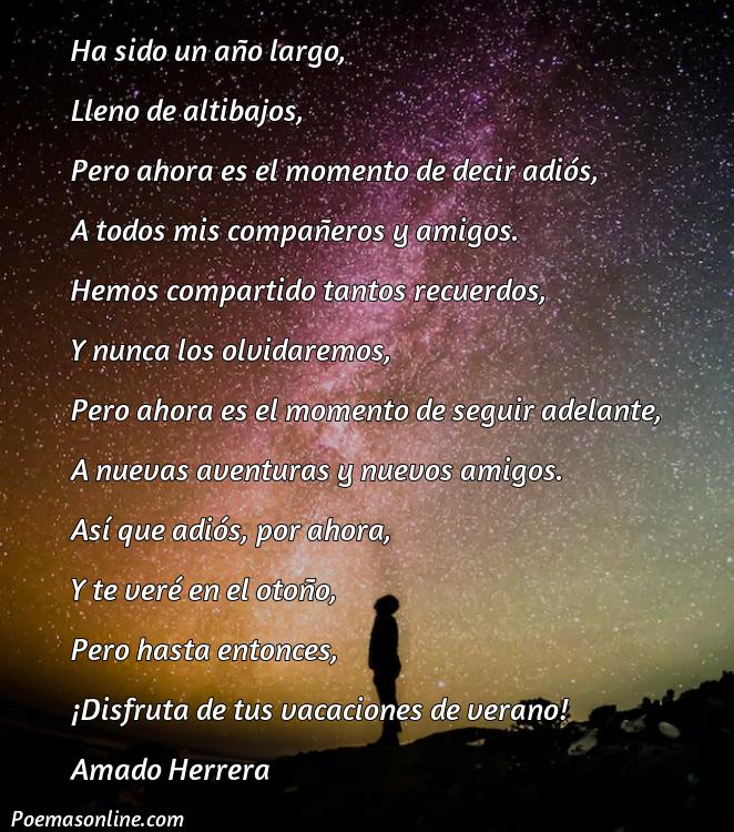 Inspirador Poema para Finalizar el Año Escolar, Poemas para Finalizar el Año Escolar