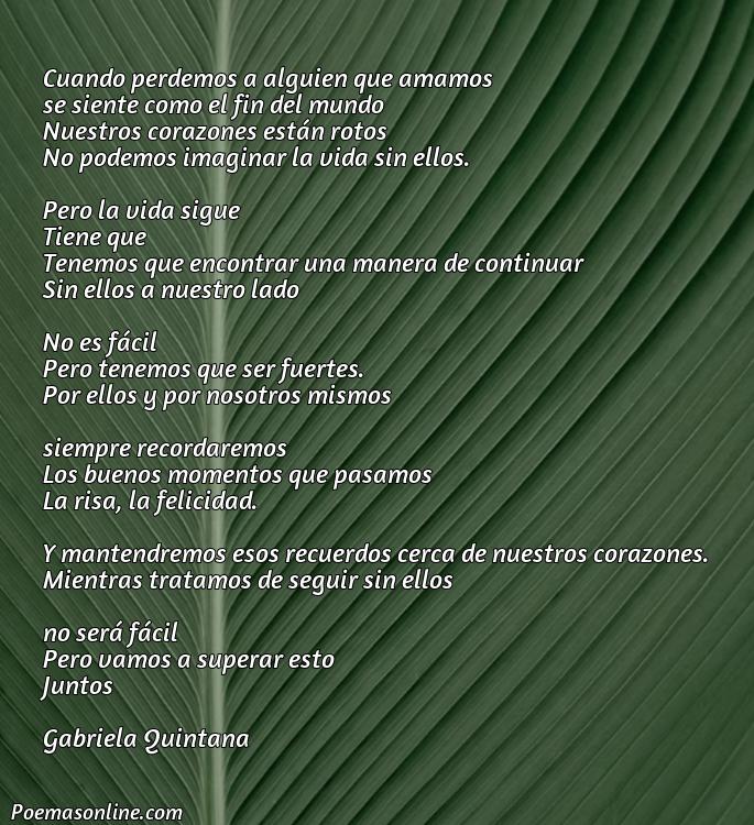 Excelente Poema para Funerales, Poemas para Funerales