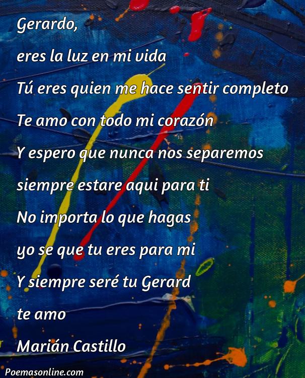 Inspirador Poema para Gerard, 5 Mejores Poemas para Gerard