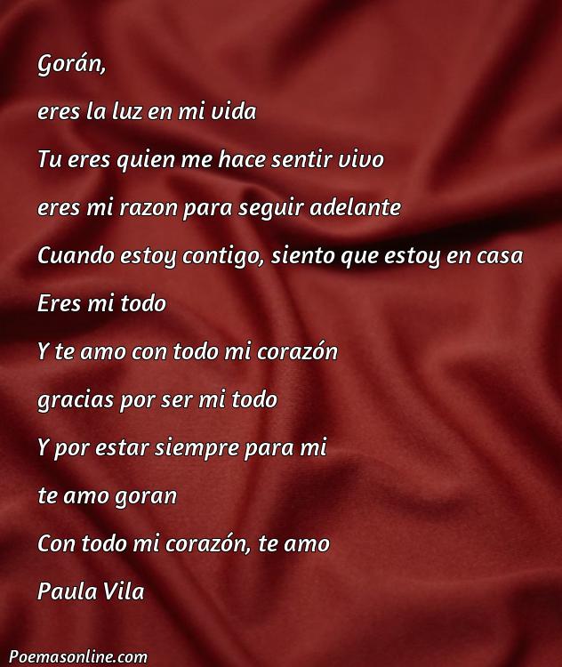 Excelente Poema para Goran, 5 Poemas para Goran