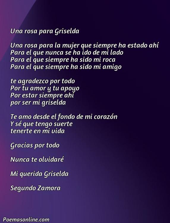 Reflexivo Poema para Griselda, Cinco Poemas para Griselda
