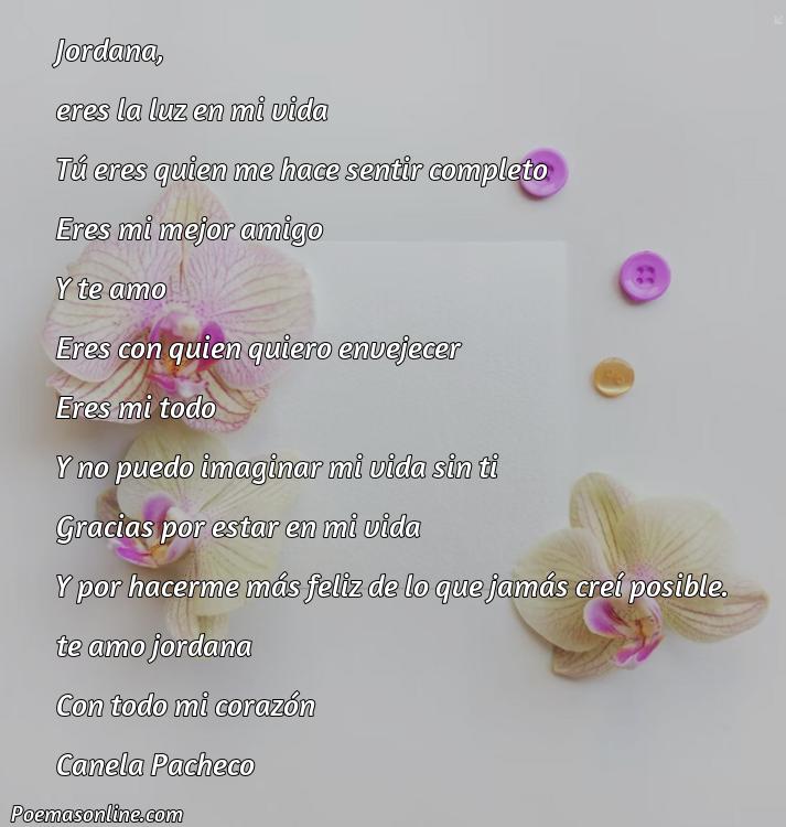 Hermoso Poema para Jordana, Poemas para Jordana