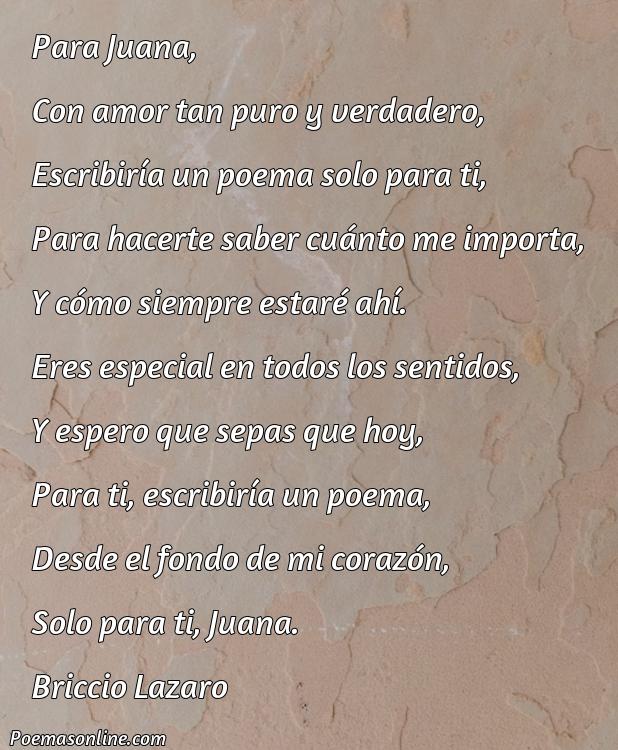 Inspirador Poema para Juana, Cinco Mejores Poemas para Juana