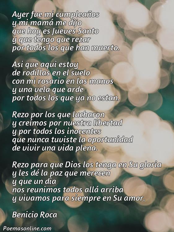 Inspirador Poema para Jueves Santo, Poemas para Jueves Santo