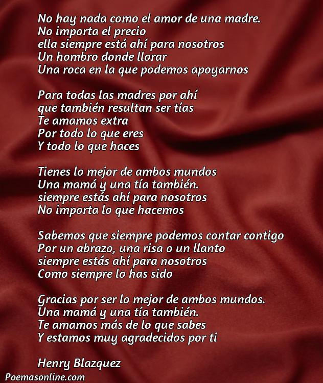 Hermoso Poema para las Tías que Son Madres, Cinco Mejores Poemas para las Tías que Son Madres