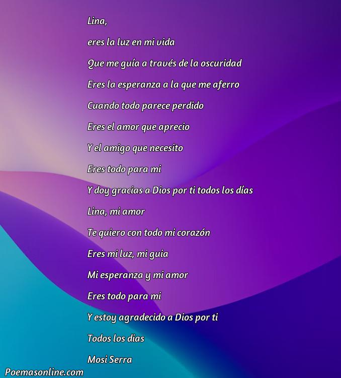 Reflexivo Poema para Lina, Cinco Poemas para Lina