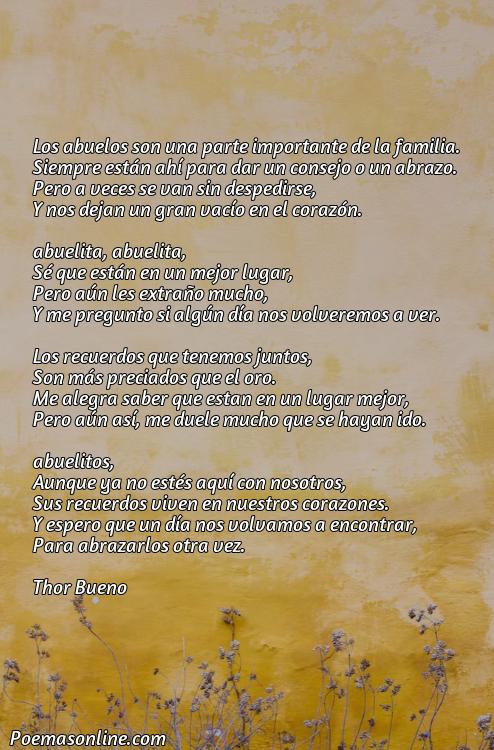 Hermoso Poema para los Abuelos que Ya No Están, Poemas para los Abuelos que Ya No Están