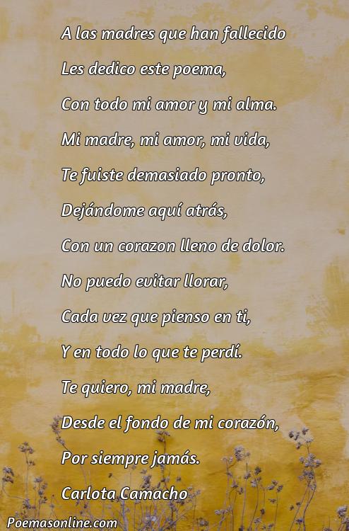 Hermoso Poema para Madre Fallecida, Poemas para Madre Fallecida