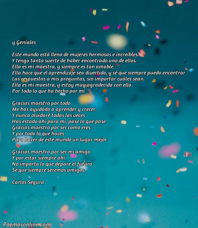 5 Poemas para Maestras Bonitos