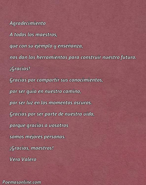 Lindo Poema para Maestros de Agradecimiento, Poemas para Maestros de Agradecimiento