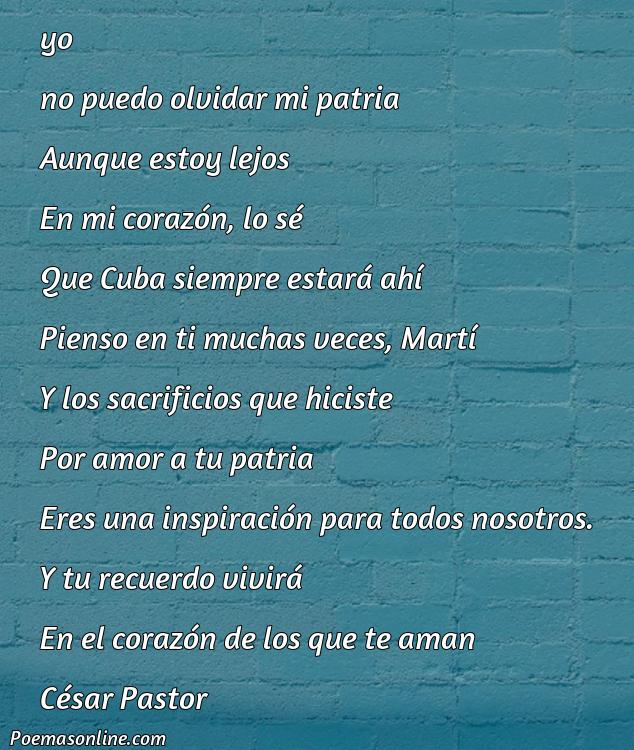 Reflexivo Poema para Martí, Cinco Poemas para Martí