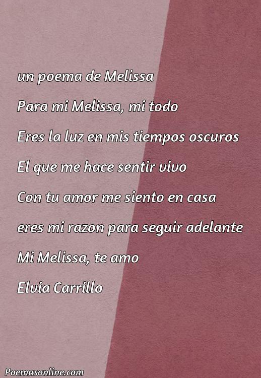 Inspirador Poema para Melissa, Poemas para Melissa