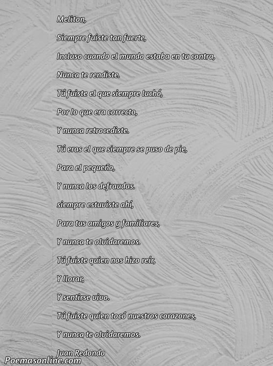 Reflexivo Poema para Melitón, Poemas para Melitón