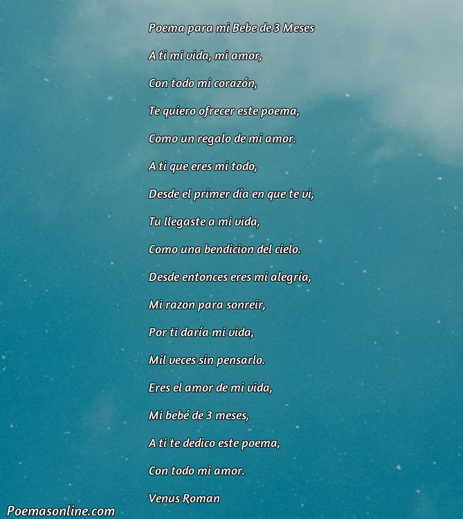 Reflexivo Poema para mi Bebe de 3 Meses, Poemas para mi Bebe de 3 Meses