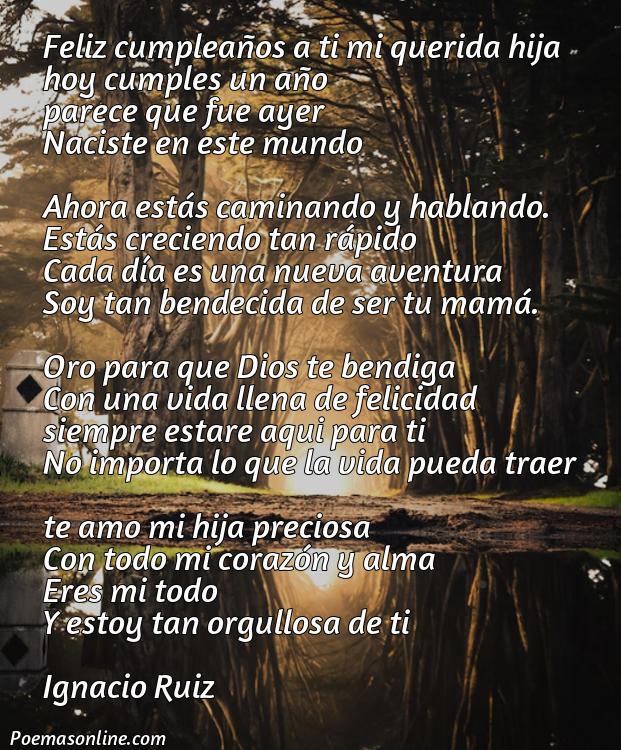 Reflexivo Poema para mi Hija de un Año, Poemas para mi Hija de un Año