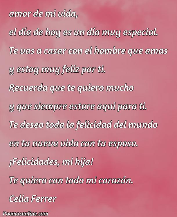 5 Mejores Poemas para mi Hija en Día de su Boda